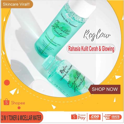 Jual Toner Micelar Water Reglow Skin Treatment Wajah Jerawat Komedo