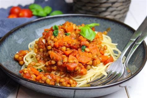 Linsen Bolognese Vegan Kitchensplace