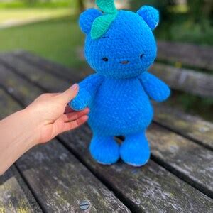 Bluebeary Crochet Pattern Pdf Amigurumi Bear Tutorial In English Etsy