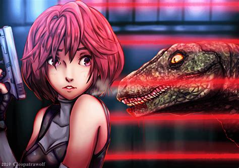 Dino Crisis Fanart I Did Last Year Of Regina And A Raptor ФωФ R