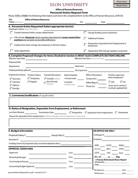 FREE 32 Personnel Action Forms In PDF MS Word Excel