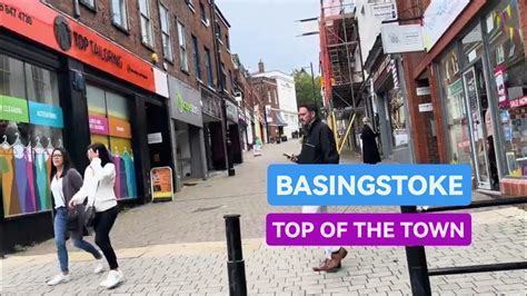 4K 2023 BASINGSTOKE ENGLAND TOP OF THE TOWN CENTRE WALKING TOUR