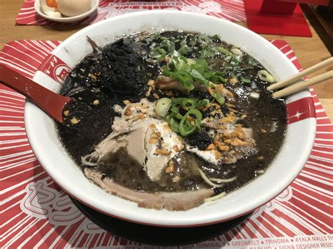 Black Ramen From Ramen Nagi In Manila Not My Kind Of Bowl Rramen