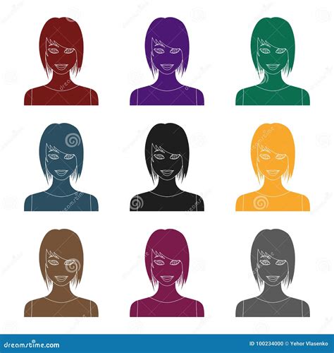 Ic Ne Blonde Dans Le Style Noir D Isolement Sur Le Fond Blanc Illustration De Vecteur D Actions