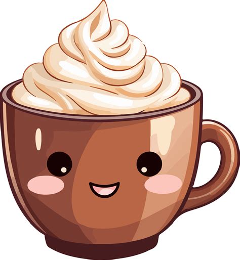 AI Generated Cute Hot Chocolate In Cartoon Style 37223481 PNG