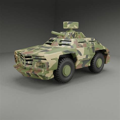 Light Armored Vehicle 3d Model Rigged Cgtrader