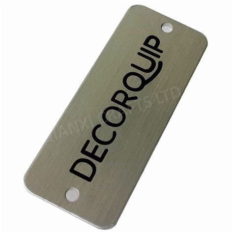 Customized Anodized Aluminum Tags Blank Aluminum Name Plates