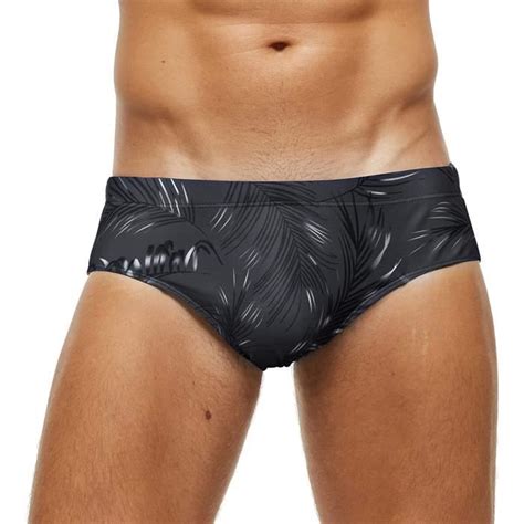 Slip De Bain Homme Sexy Maillot De Bain Piscine Avec Rembourrage Amovible Grande Taille Bikini