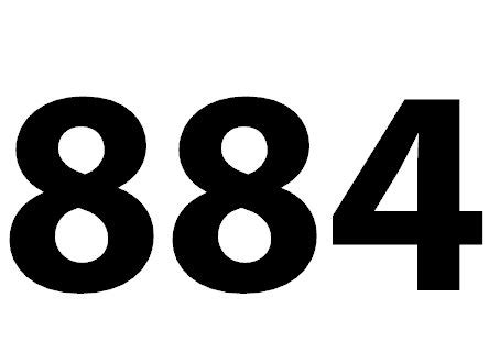 Zahl 884