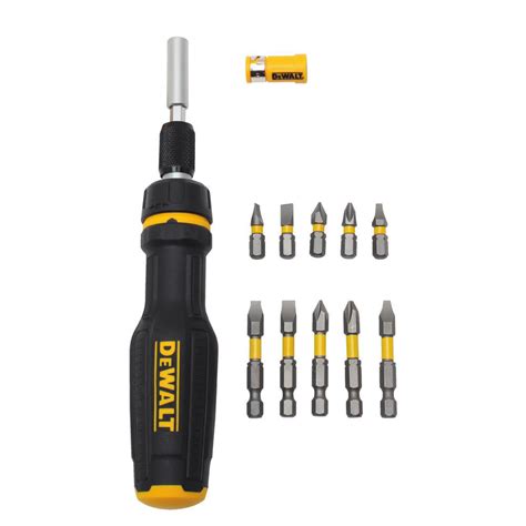 DeWalt DWHT66567 Max Fit Telescoping Ratcheting Multi-Bit Screwdriver ...