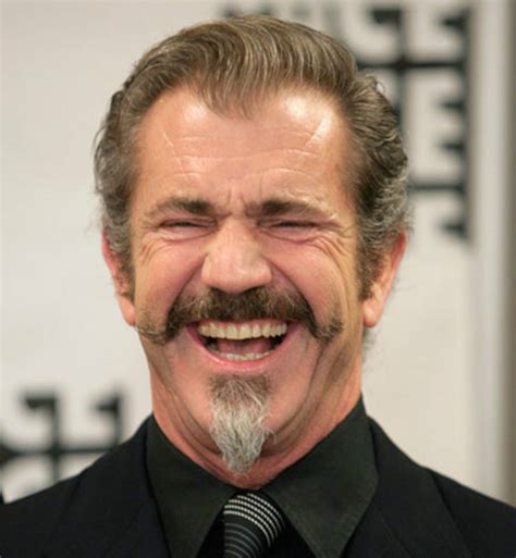 Mel Gibson With Evil Mustache Photo