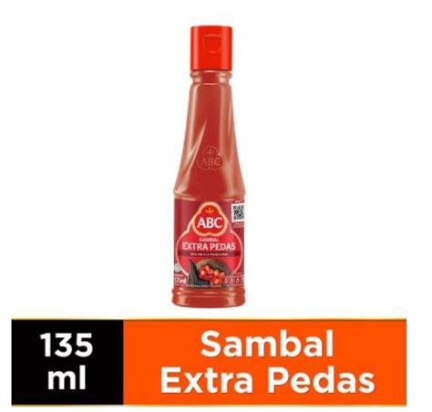 Indonesian ABC Hot Chili Spicy Sauce Authentic Indonesia Sambal Extra Pedas Bottle 135ml
