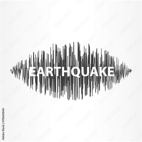 Earthquake wave diagram Stock Vector | Adobe Stock