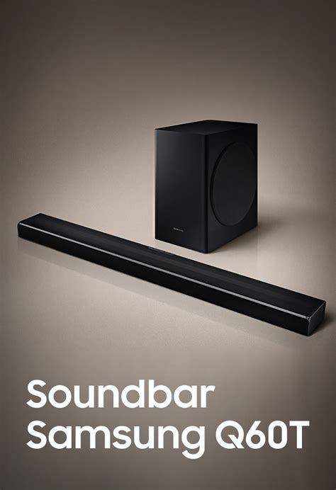 Soundbar Samsung HW-Q60T, com 5.1 canais, potência de 360W, Subwoofer ...