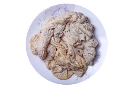 Fresh Chitterlings Stock Photo Image Of Plate Bowel 64214888