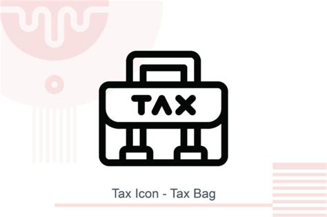 Tax Icon Tax Bag Graphic By Melindagency · Creative Fabrica