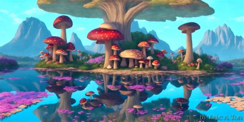 Mushroom Island by EricTonArts on DeviantArt