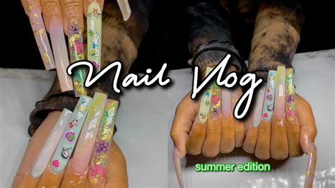 Nail Vlog Summer 2021 Edition Come With Me To My Nail Appt Youtube