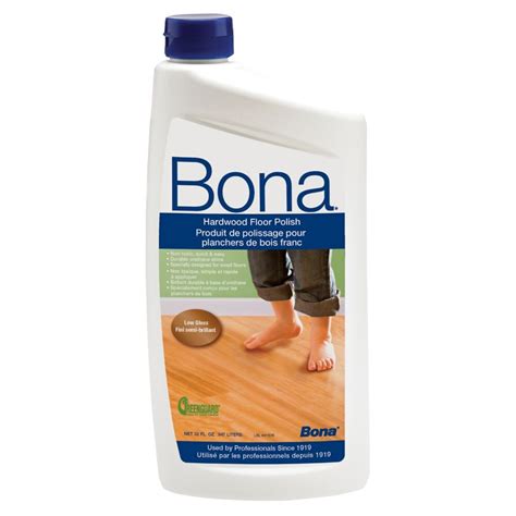 Bona 32oz Low Gloss Hardwood Floor Polish The Home Depot Canada