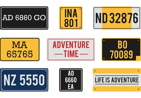 Free Vector License Plates 88540 Vector Art At Vecteezy