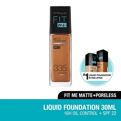 Maybelline Fit Me Matte Liq Foundation Spf 335 Classic Tan Watsons Malaysia