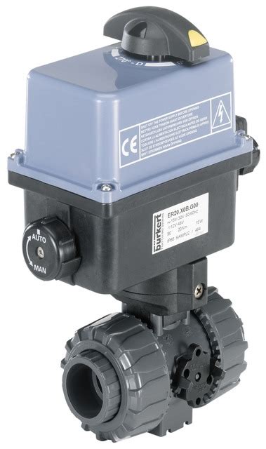 Bürkert Type 8804 Ball Valve With Electrical Rotary Process Instruments