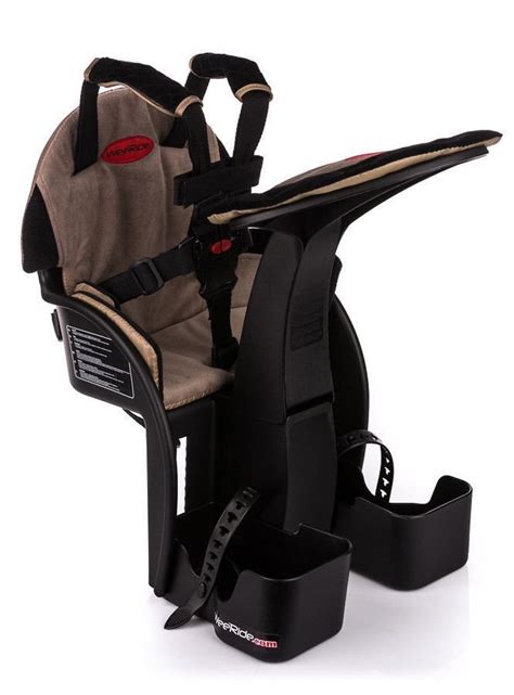 WeeRide Safe Front Deluxe Baby Bike Seat - Black / Beige - Bicycle Accessories Foteliki - sporti ...