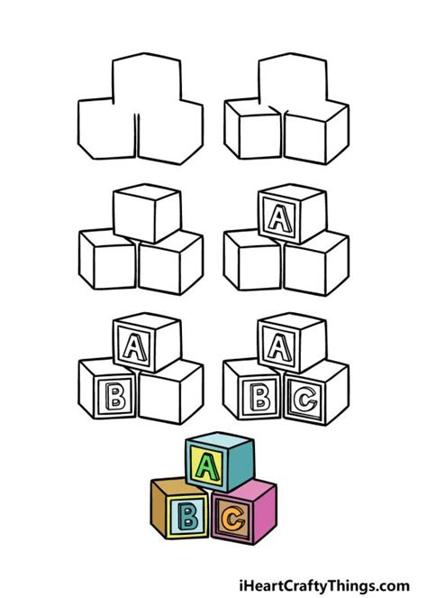 Blocked Letters Drawing - How To Draw Blocked Letters Step By Step