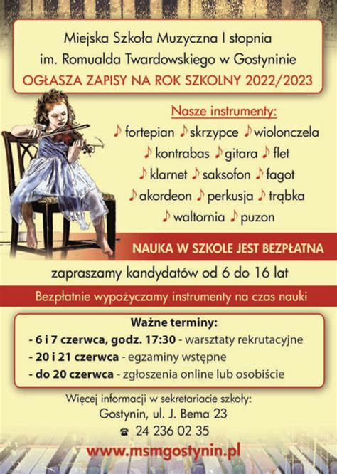 Lista Przyj Na Rok Szkolny