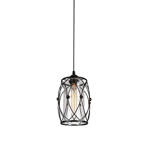 Reviews For OUKANING 1 Light Black Vintage Industrial Style Cage Mini