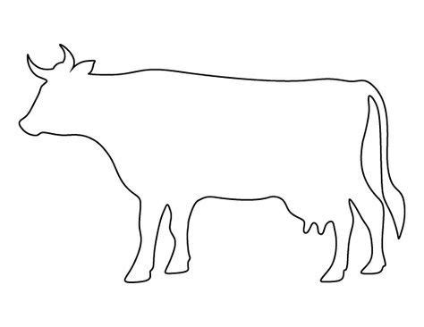 Printable Cow Template Artofit