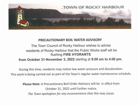 Boil-Water-Advisory-poster | Town of Rocky Harbour