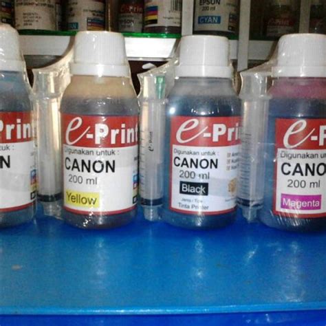 Jual TINTA EPRINT 200 ML Untuk Canon HP Epson B C M Y Kab Magetan