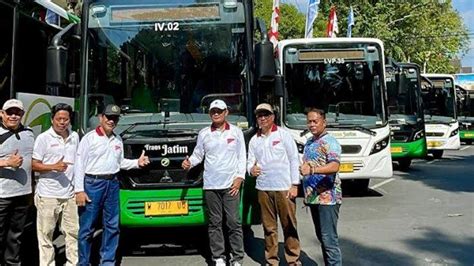 Bus Trans Jatim Koridor IV Lamongan Gresik Sore Ini Dilaunching Pj