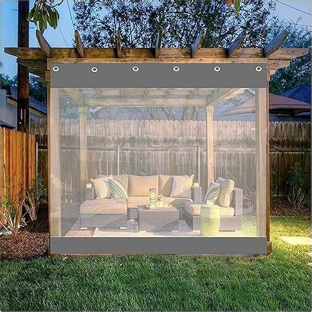 Amazon CghhDY Outdoor Waterproof Curtains Clear Vinyl Tarp