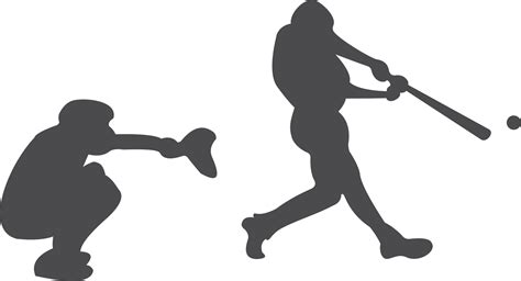 Baseball player silhouette team 22109564 PNG