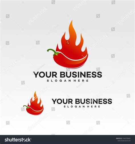 Hot Chili Logo Designs Modern Chili Stock Vector Royalty Free 1544159669 Shutterstock