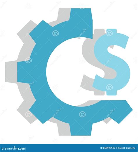 finance gear icon stock vector illustration  isolated