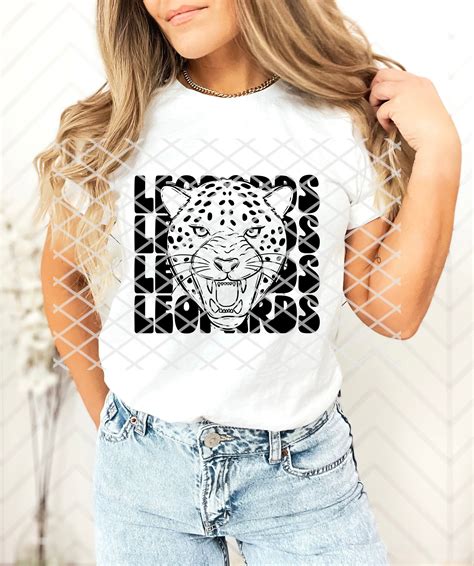 Stacked Leopards Sublimation Or Dtf Transfer Ss Vinyl Sublimation