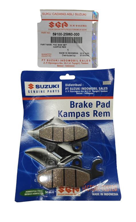 RAIDER R150 FI FRONT BRAKE PAD SUZUKI ORIGINAL 59100 25860 000 MotoMate