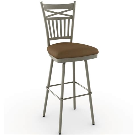 Amisco Countryside Customizable Garden Swivel Bar Stool With