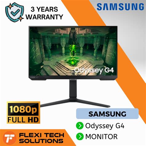 SAMSUNG 27″ Odyssey G4 Gaming Monitor 1,920 x 1,080 1ms (GTG) Max 240Hz ...
