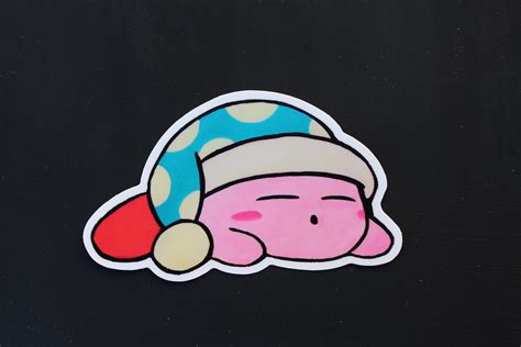 Sleeping Kirby Sticker Etsy