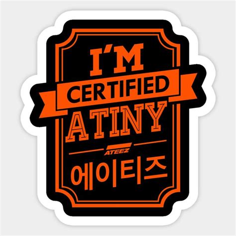 Certified ATEEZ ATINY By Skeletonvenus Print Stickers Printable