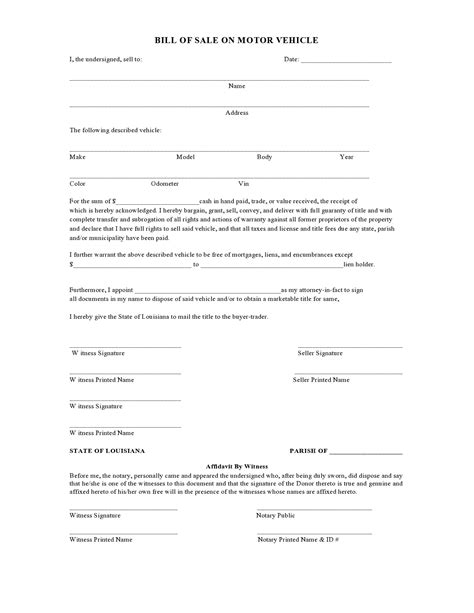 29 Printable Motorcycle Bill Of Sale Forms Free Templatearchive