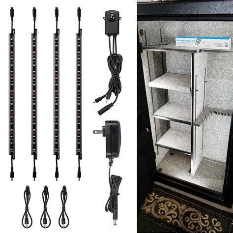 Buy Torchstar Led Safe Lighting Kit 4 12 Inch Linkable Light Bars