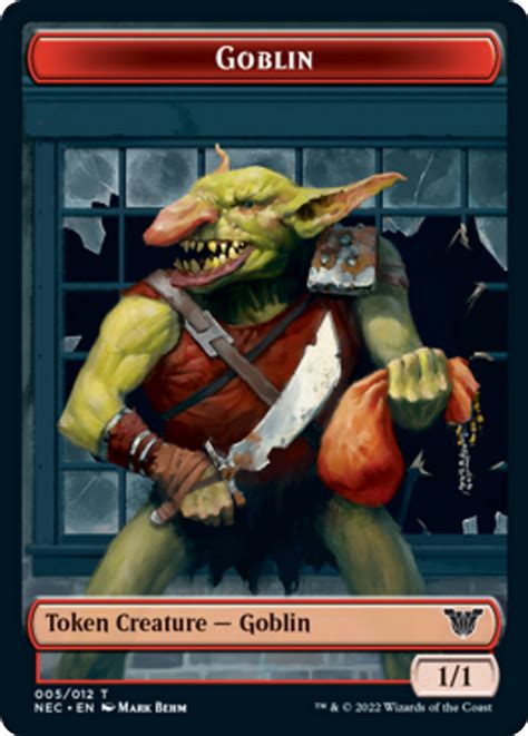 Goblin Token 05 Smoke Blessing Token 06 Kamigawa Neon Dynasty