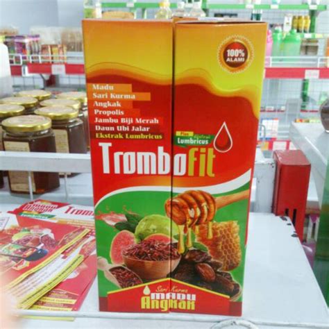 Jual Trombofit Sari Kurma Madu Angkak Plus Propolis Lumbricus Shopee