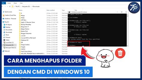 Cara Menghapus Folder Dengan Cmd Di Windows 10 Hapus Folder Di Cmd