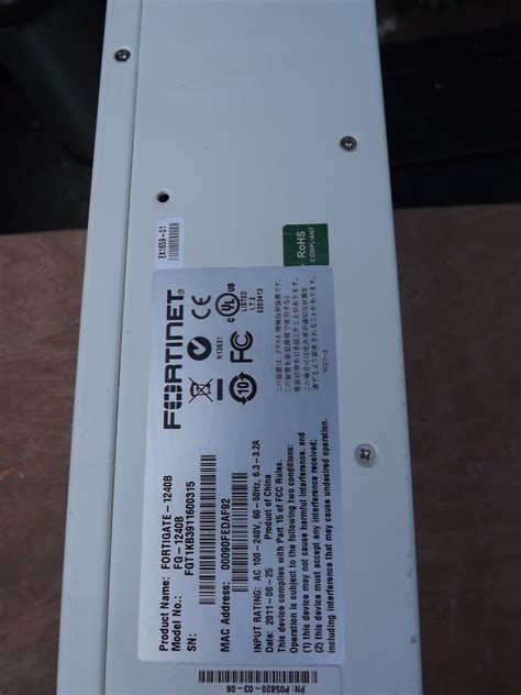 Fortinet FortiGate-1240B FG-1240B UTM Firewall Security Appliance | eBay